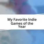 My Favorite Indie Games of the Year